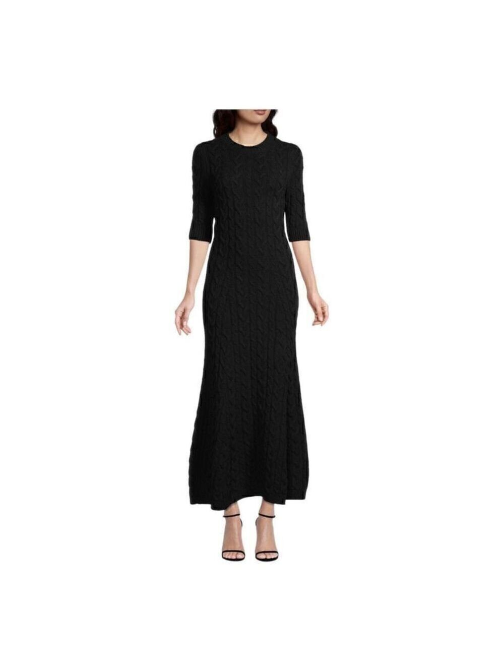 BROCK Collection Abito in Maglia Black Knit Dress Size Large NWT